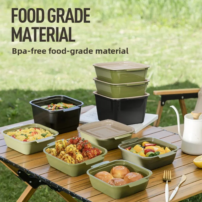 

Food-Grade Foldable Multifunctional Portable Picnic Box for Outdoor & Student Use