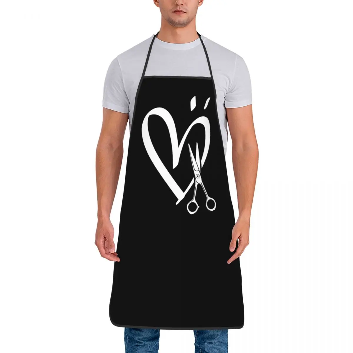 Funny Royal Craft Print Apron  Kitchen Chef Barber Hairdresser Fashion Trend Hairstyle Tablier Cuisine Cooking Baking Painting