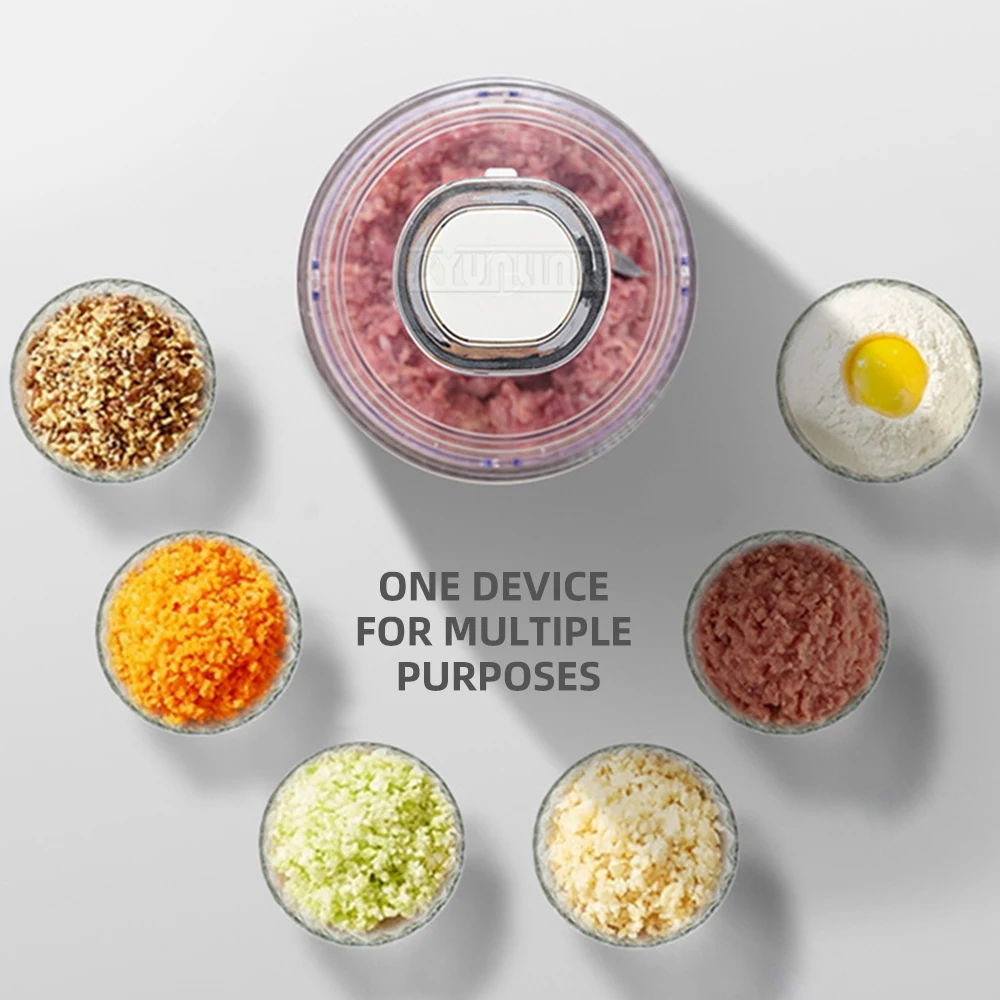 مفرمة خضراوات سعة 1.2 لتر، مفرمة لحم كهربائية، مفرمة لحم كهربائية