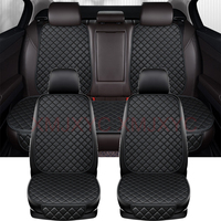 Pu Leather Car Seat Cover Cushion for Dacia Duster Sandero Renault Clio Fiat Panda Lancia Ypsilon Seat Arona Cors Accessories