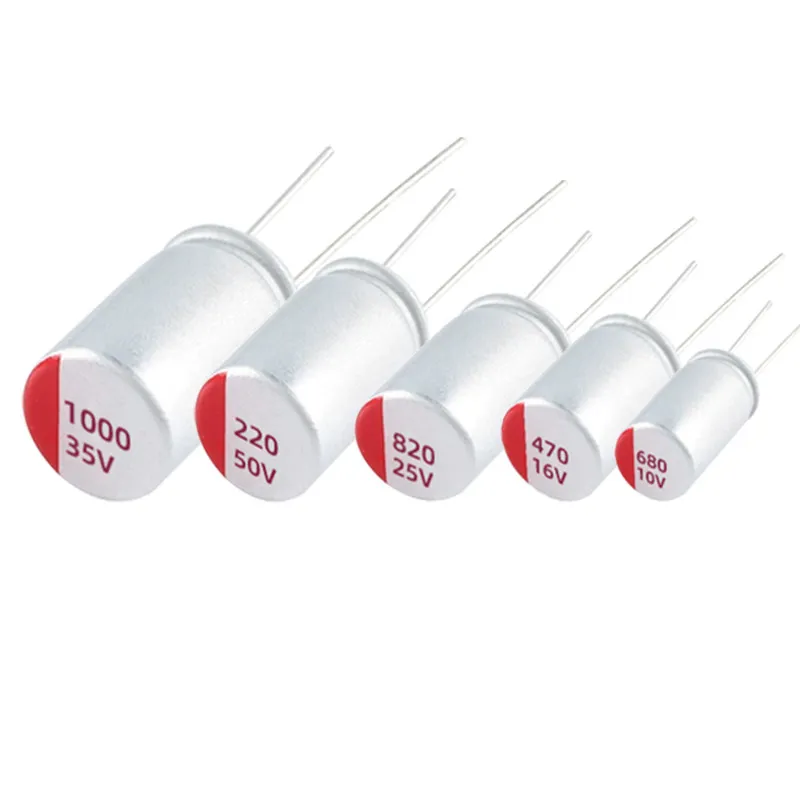 10Pcs Solid-State Capacitors DIP 6.3v 10v 16v 25v 35v 50V 63V 100V 100uf 220uf 330uf 470 560uf 680uf 820uf 10000uf 1500uf 2200uf