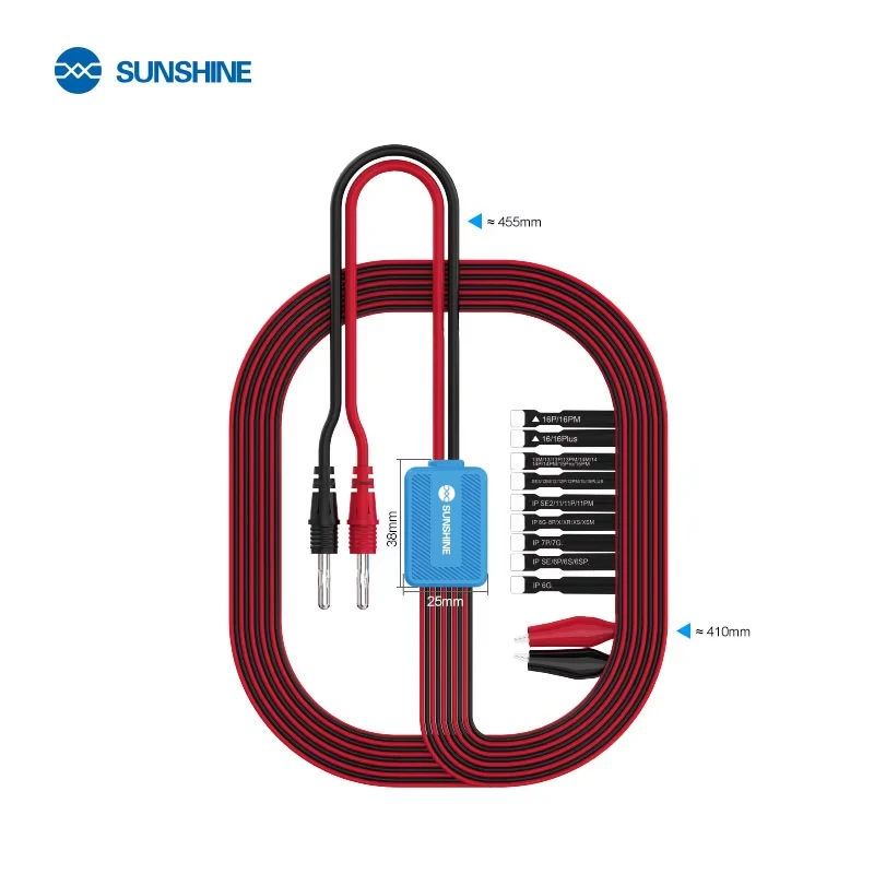 SUNSHINE SS-905K Power Boot Control Silicone Line Motherboard Activation Test Cable For iPhone 6-16 Pro Max Repair Tool