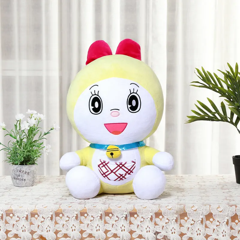 45cm Kawaii Dorami Cat Plush Toy Pillow Cartoon Anime Room Decoration Plushies Dolls Children Creative Surprise Birthday Gifts