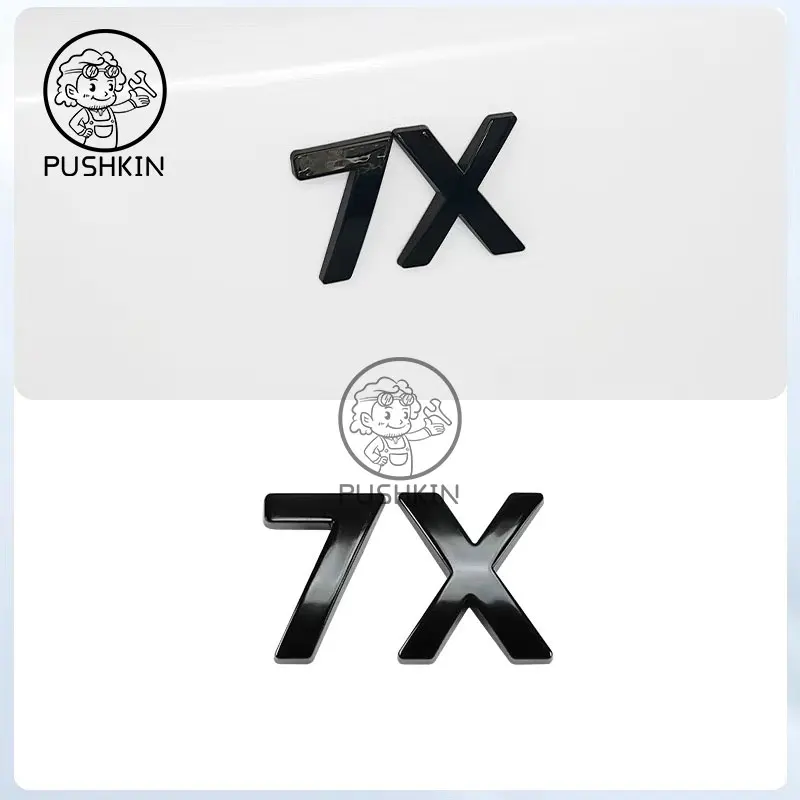 Zeekr 7X 2025-2026 Black Car Emblems Zinc Alloy