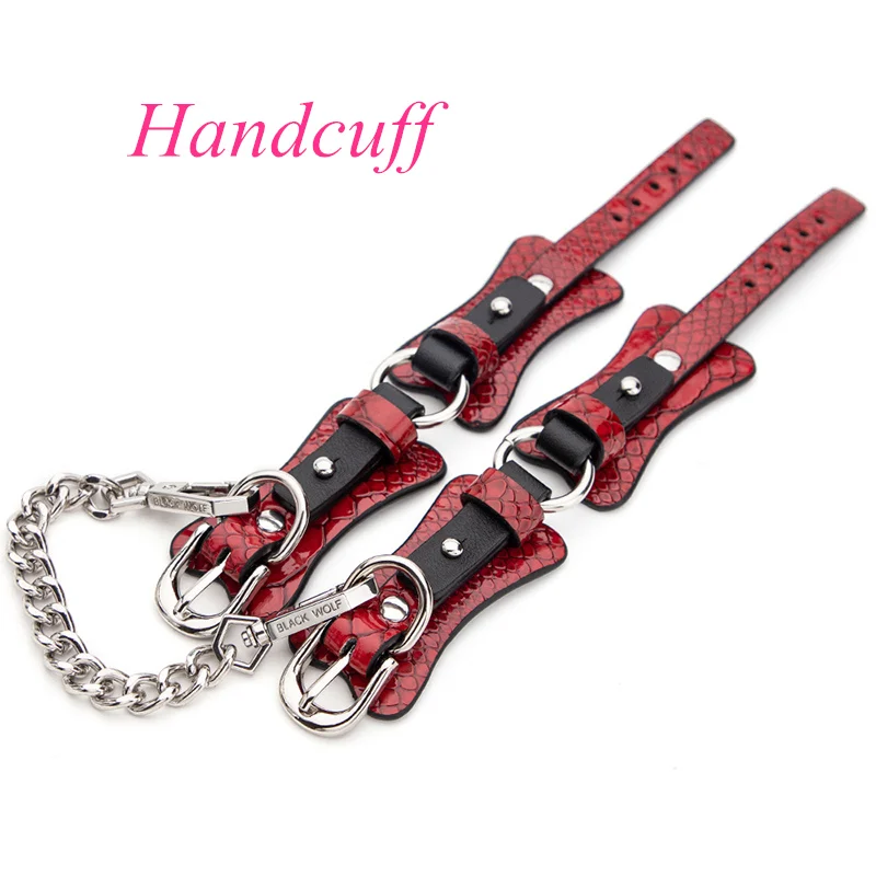 الكبار SM منتجات جنسية أطقم عبودية القيود BDSM طوق الجنس سوط أصفاد الكمامة الجنس لعب للأزواج ألعاب الكبار #2