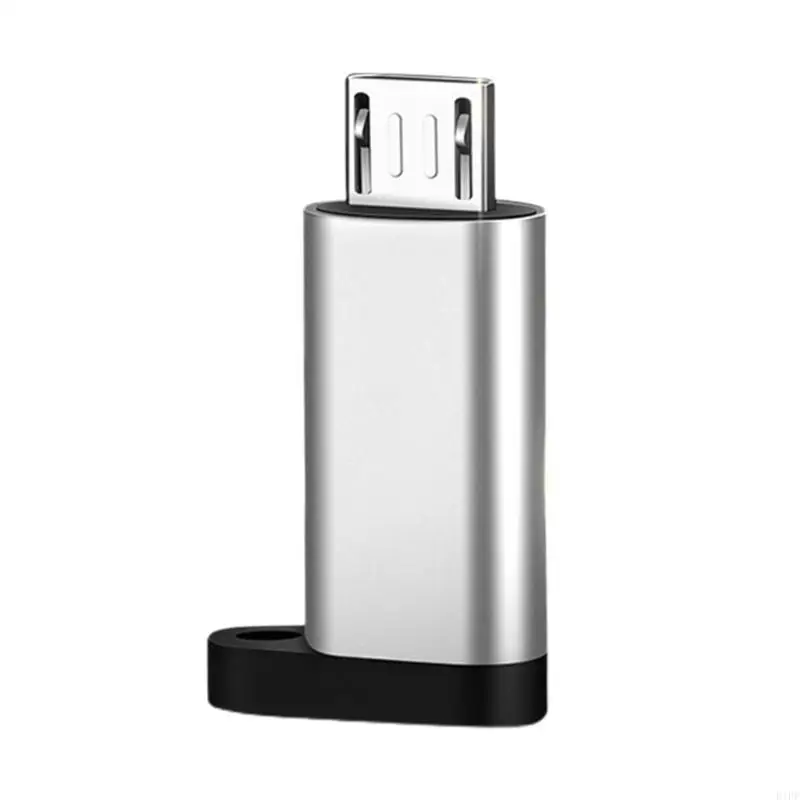E1PF USB C Female to Micro USB Male Adapter Converter Support Charging & Data Sync
