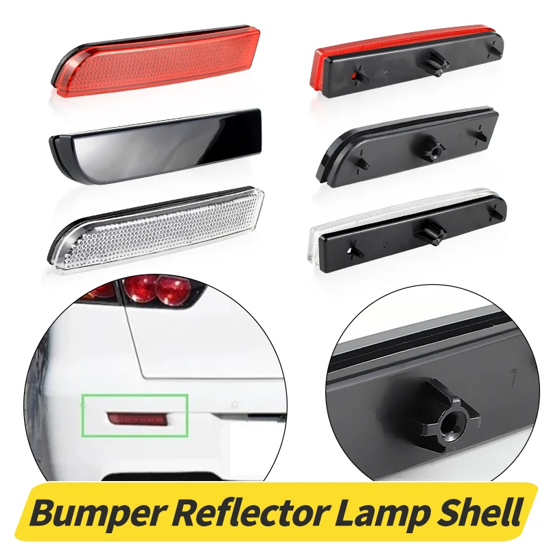

For Mitsubishi Lancer Evolution X Outlander Smoked/Red/Clear Lens Car Rear Bumper Reflector Tail Brake Light Cover Shell No Bulb