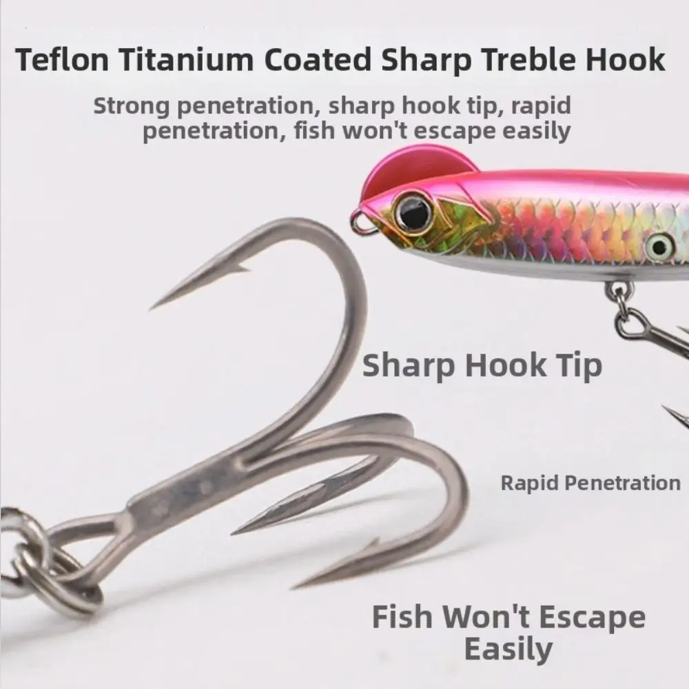 Sinking Type Pencil Lure Full Water Column Long-Cast Design Full Water Column Lure Solid Body Triple Hook Triple Hook Lure