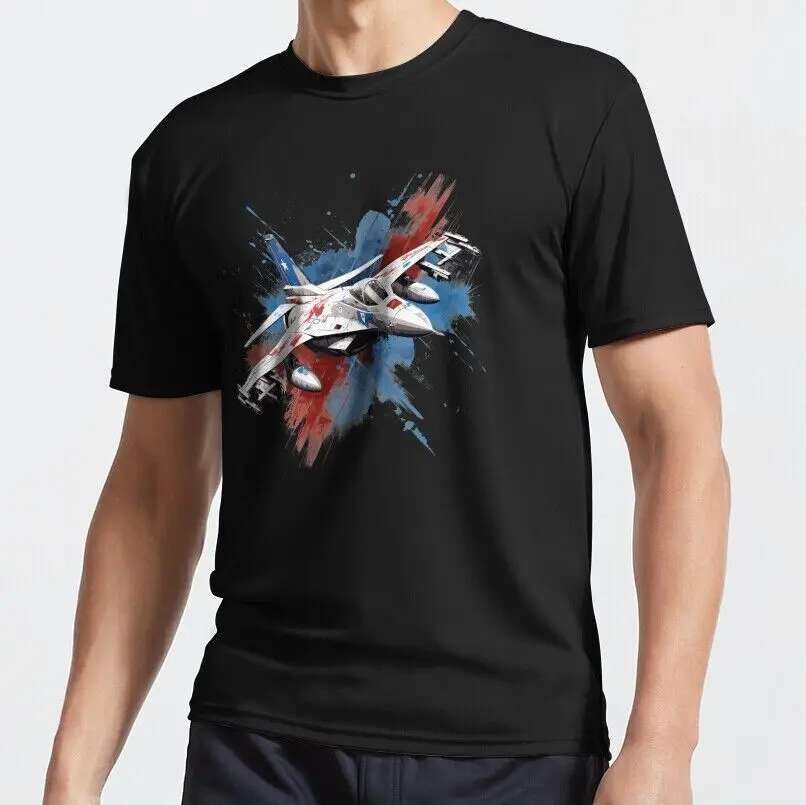 

FIGHTER AIRPLANE ACTIVE T-SHIRT