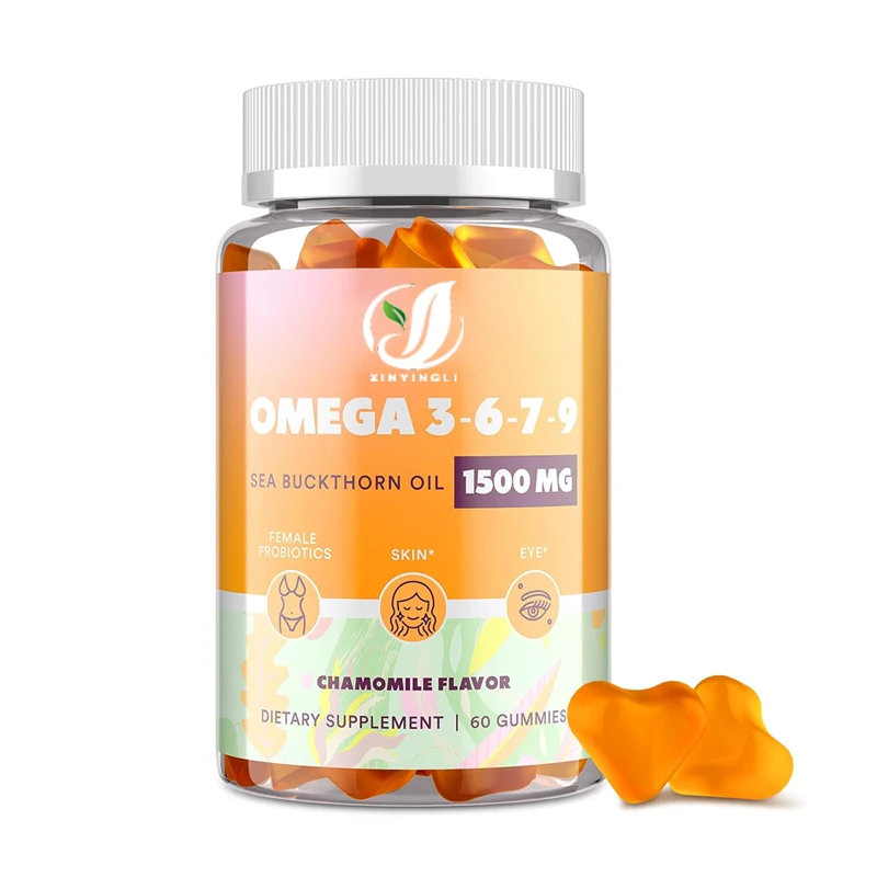 

Омега 3, 6, 7, 9 в мягких конфетах для женщин - Добавка Омега 3 с маслом облепихи, витаминами E, A и пробиотиками