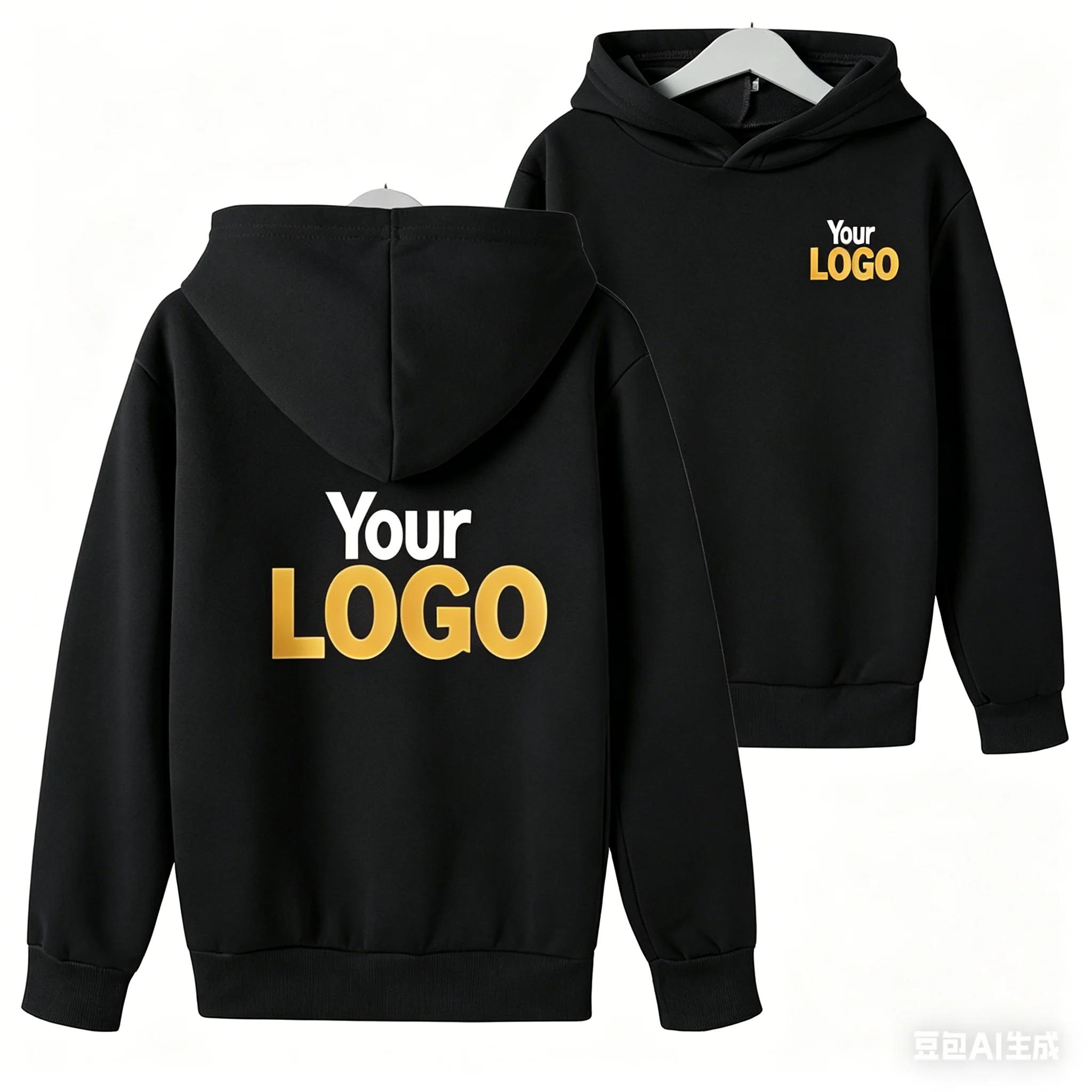 Free customization of children's hoodies, exclusive logo design, fashionable hoodies, printed logo customization