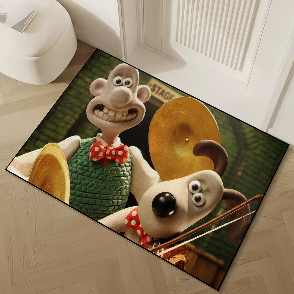الكرتون W-Wallace و G-Gromit سجادة باب ترحيب عدم الانزلاق الطابق غرفة نوم المطبخ حمام شرفة المدخل البساط ديكور المنزل السجاد