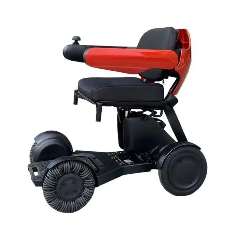 Electric vehicle mobile phone remote control transportation automatic folding disabled intelligent wheelchair