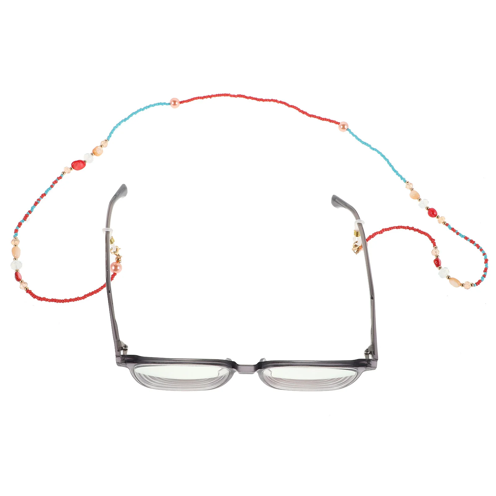 

Colorful Beaded Eyeglass Chain Anti Slip Fashionable Lightweight Glasses Lanyard for Women Sunglasses Strap Holder Eyewear