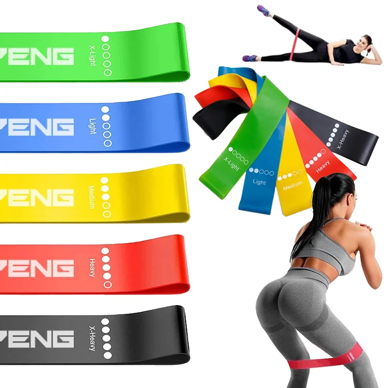 Resistance Exercise Loop Bands Set Workout Bands for Women and Men Stretch Bands 5 Different Resistance Levels for Booty Legs