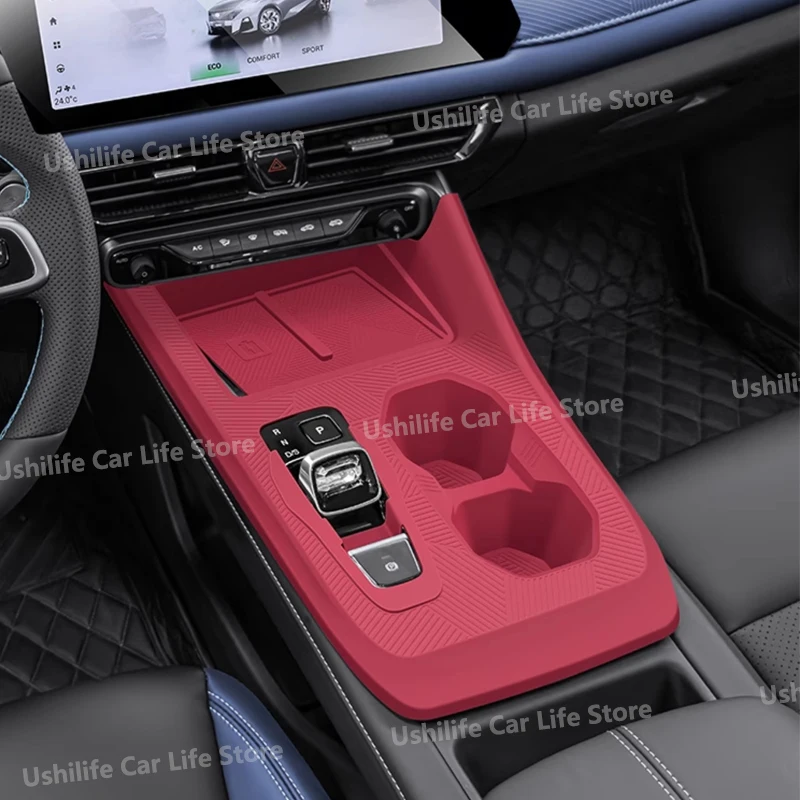 

Для Trumpchi GS3 2023-2025 автомобильный центр, силиконовый коврик, панель шестерни, пленка для беспроводной зарядки, держатель для чашки с водой, аксессуары для интерьера