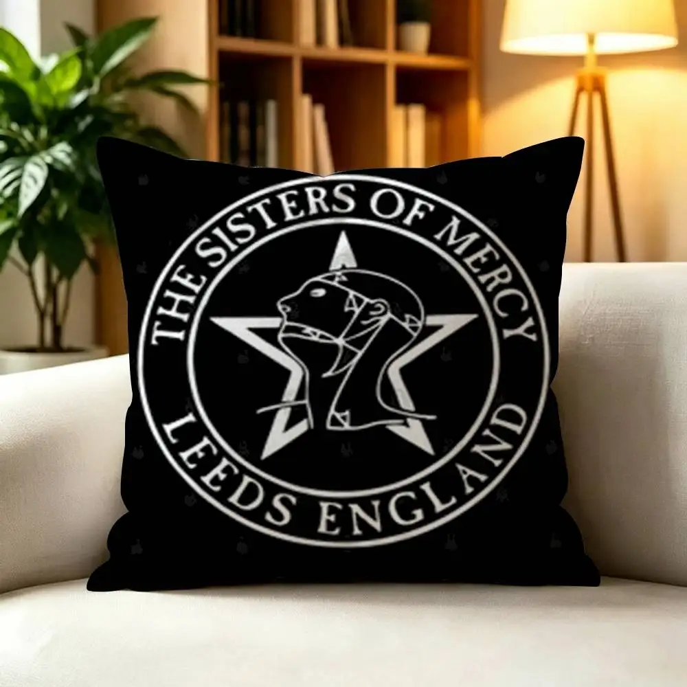 The S-Sisters of M-Mercy  Square Double-Sided Printed Pillow Case Sofa Cushion Cover Bedroom Bedside Decor