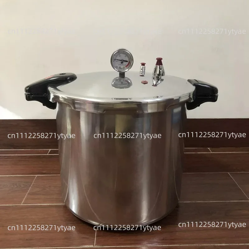 Pressure Cooker with Meter, Commercial, Large Capacity, with Pressure Gauge, Heightened and Thickened 15L 22L