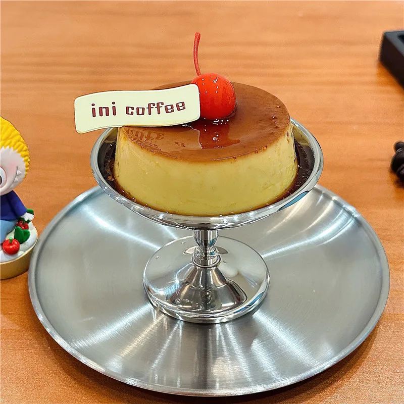Anti-rust Stainless Steel Ice Cream Cup Smooth Surface Sorbet Bowl Pudding Dessert Bowl