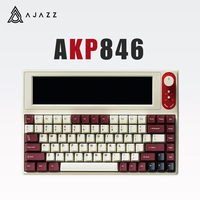 Ajazz Akp846 Mechanical Keyboard Wired With Screen Programming Custom Driver Qmk Open Source 10.1-Inch Color Screen Office Game