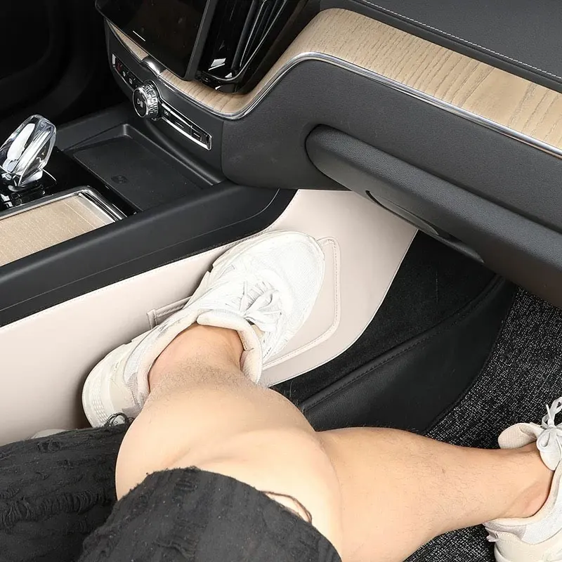 لوحة الحماية الداخلية لفولفو XC60 S90 XC40 XC90 S60 V60 C40 EX40 V90 وحدة التحكم المركزية المضادة للركلة على كلا الجانبين