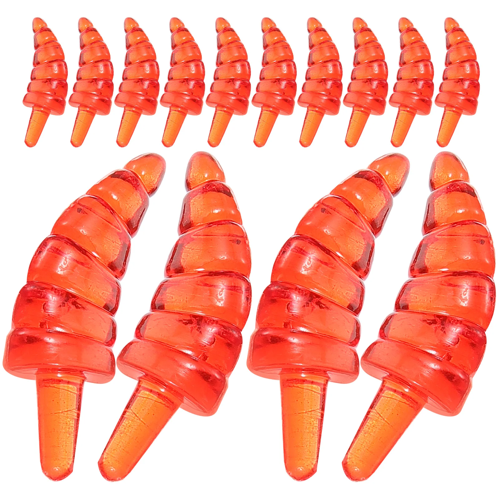 100 Pcs Decorate Plastic Snowman Nose Fake Carrot Santa Claus Christmas Decoration Craft Supplies