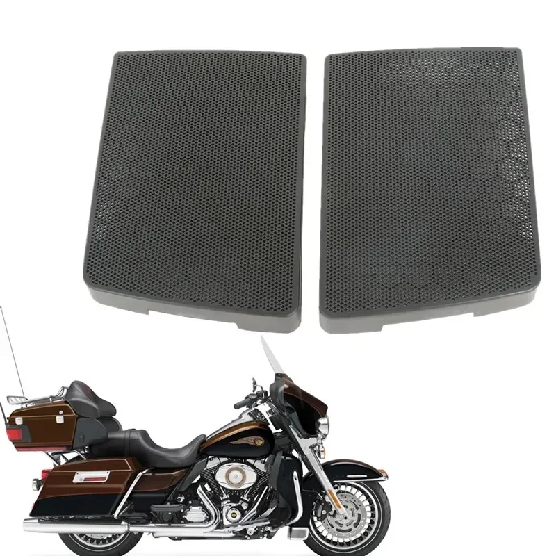

For Harley Touring Electra Street Glide Road King Classic 1993-2013 Motorcycle Parts 6X9" Saddlebag Lid Speaker Grills Covers