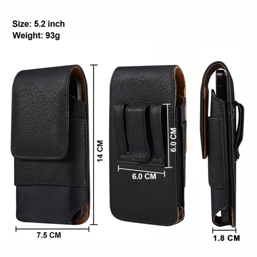 Phone Bag Leather Phone Case Intelligent Machine Universal Orbit Flex Mobile Phone Pocket Hanging Waist Bag Phone Waist Bag