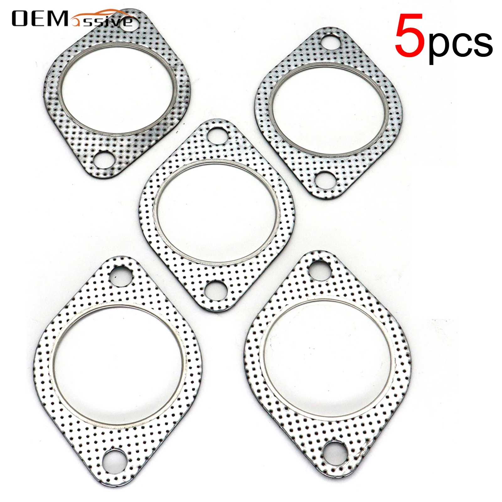 For Subaru Acura Honda VW GMC Lexus Golf Eos GS350 Yukon Odyssey 5pcs 63mm/2.5in Engine Cylinder Head Exhaust Gasket Accessories