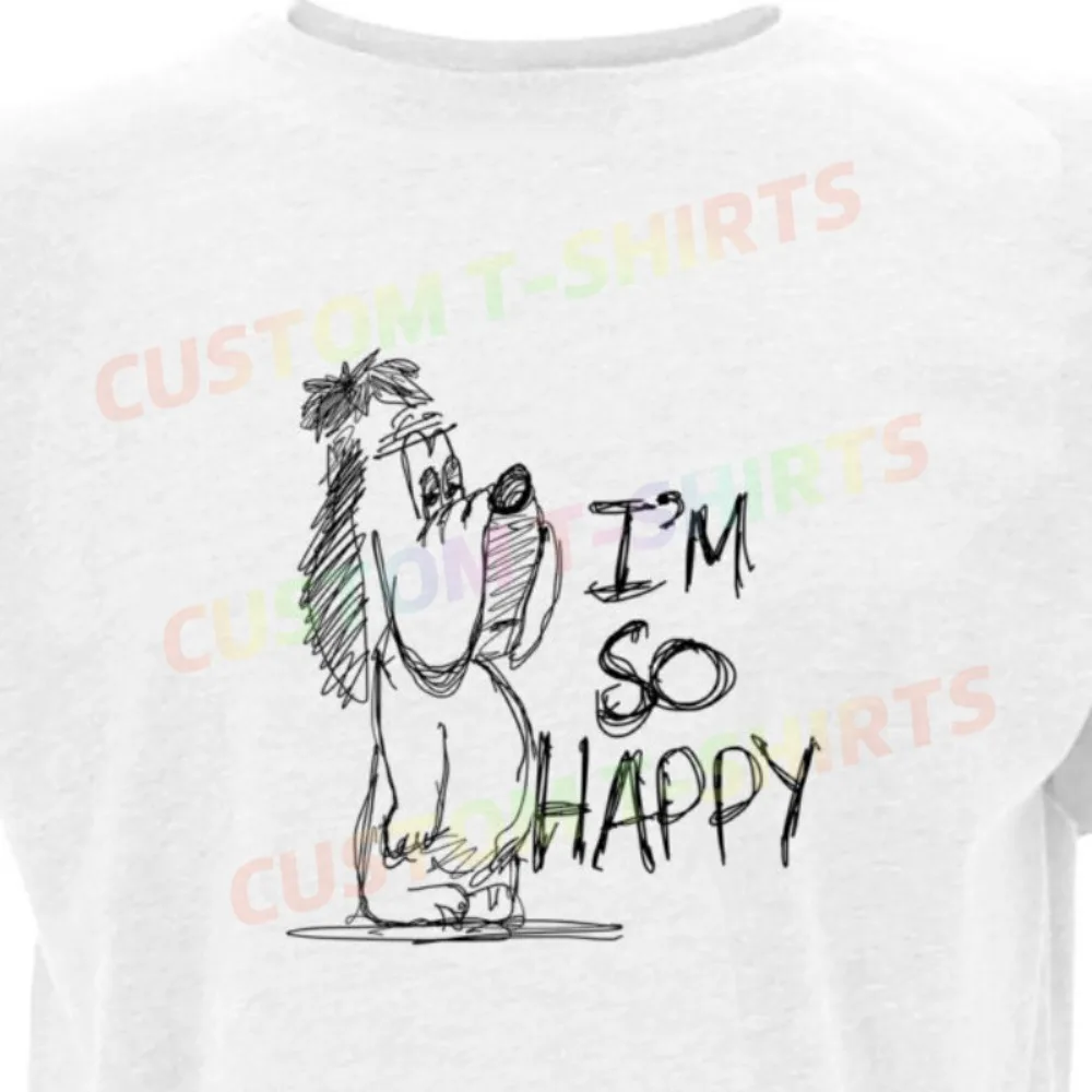 

230 72_Droopy Fans' нарисованные вручную футболки с рисунком комиксов для мужчин и женщин летом