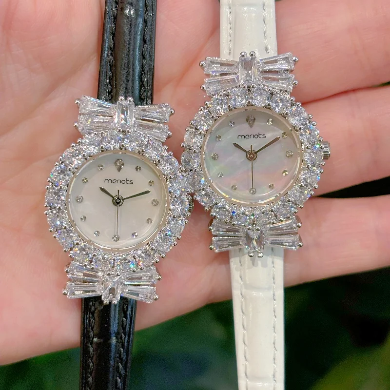 女性腕時計女の子のためのクォーツリロイ-mujer-スライバーゴールドダイヤモンドインレイ-orologio-レディースヴィンテージ腕時計新しいクリスタルスタイル時計