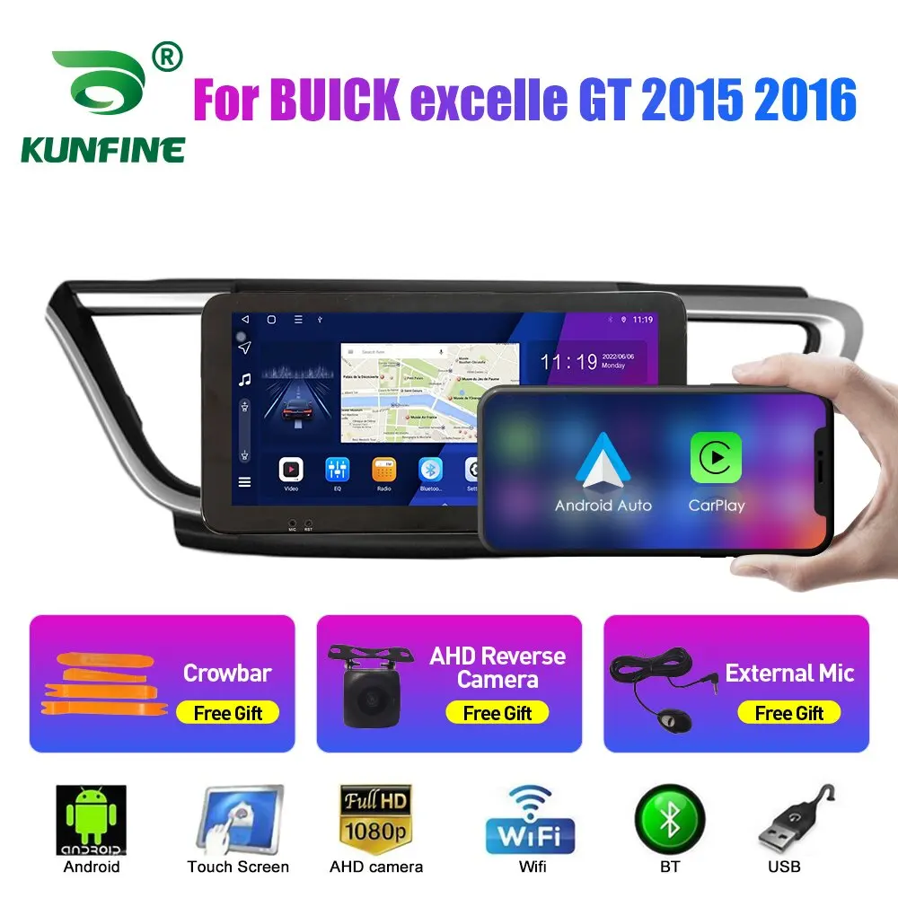 

10,33-дюймовый автомобильный радиоприемник для BUICK Excellext 2015-18, 2Din, Android, восьмиядерный автомобильный стерео DVD, GPS-навигатор, плеер, QLED-экран Carplay