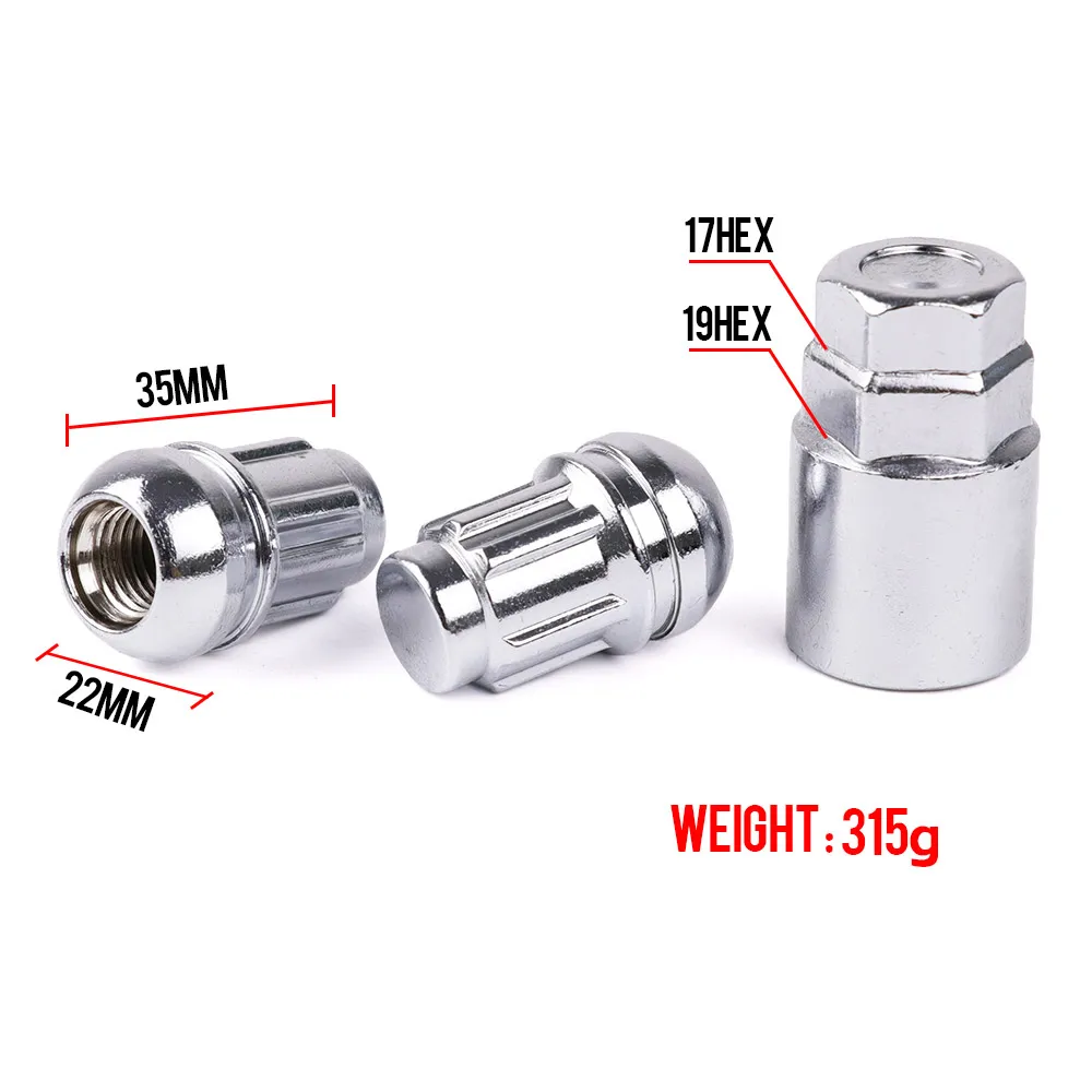 4PCS M12X1.5 for HONDA OEM wheel High Quality Anti-theft Security Steel Ball Seat Wheel Lock Lug Nuts Locking nut