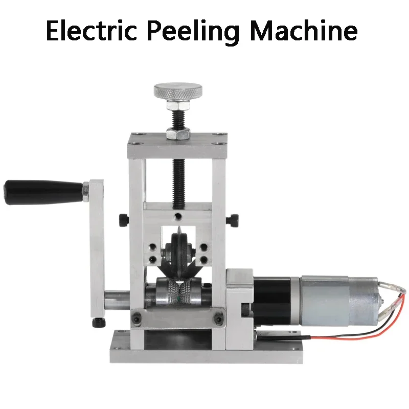 Imagem -02 - Máquina de Descascamento de Fio Elétrico Automático Cabo de Cobre Peeling Manual Manivela Stripper Sucata de Cobre Decapagem Reciclar Ferramenta