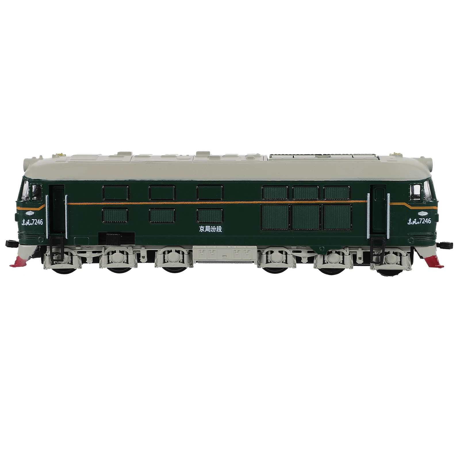 

Locomotive Alloy Green Skin Train Light Music Children'S Gift Educational Development Non-Remote Control Vehicle