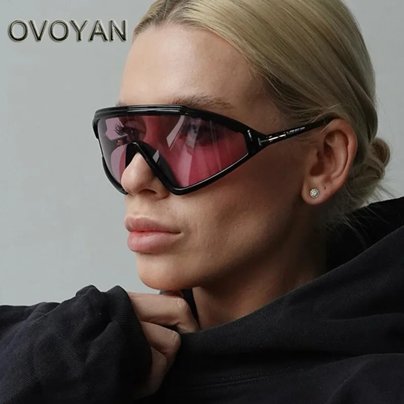 ONEVAN Oversized Punk Sunglasses Women Retro Triangle Eyewear Women/Men Personality Simple Glasses 2024 Women Gafas De Sol Mujer