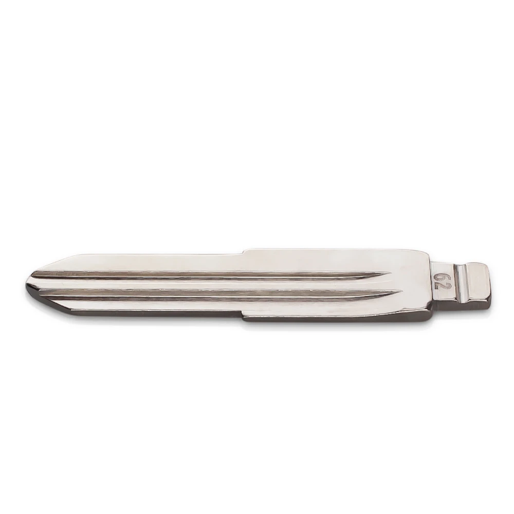 KEYYOU Metal Blank Uncut Flip KD Remote Key Blade Type #62 for Mitsubishi (left) for Benz Mini NO. 62 Blade Replacement