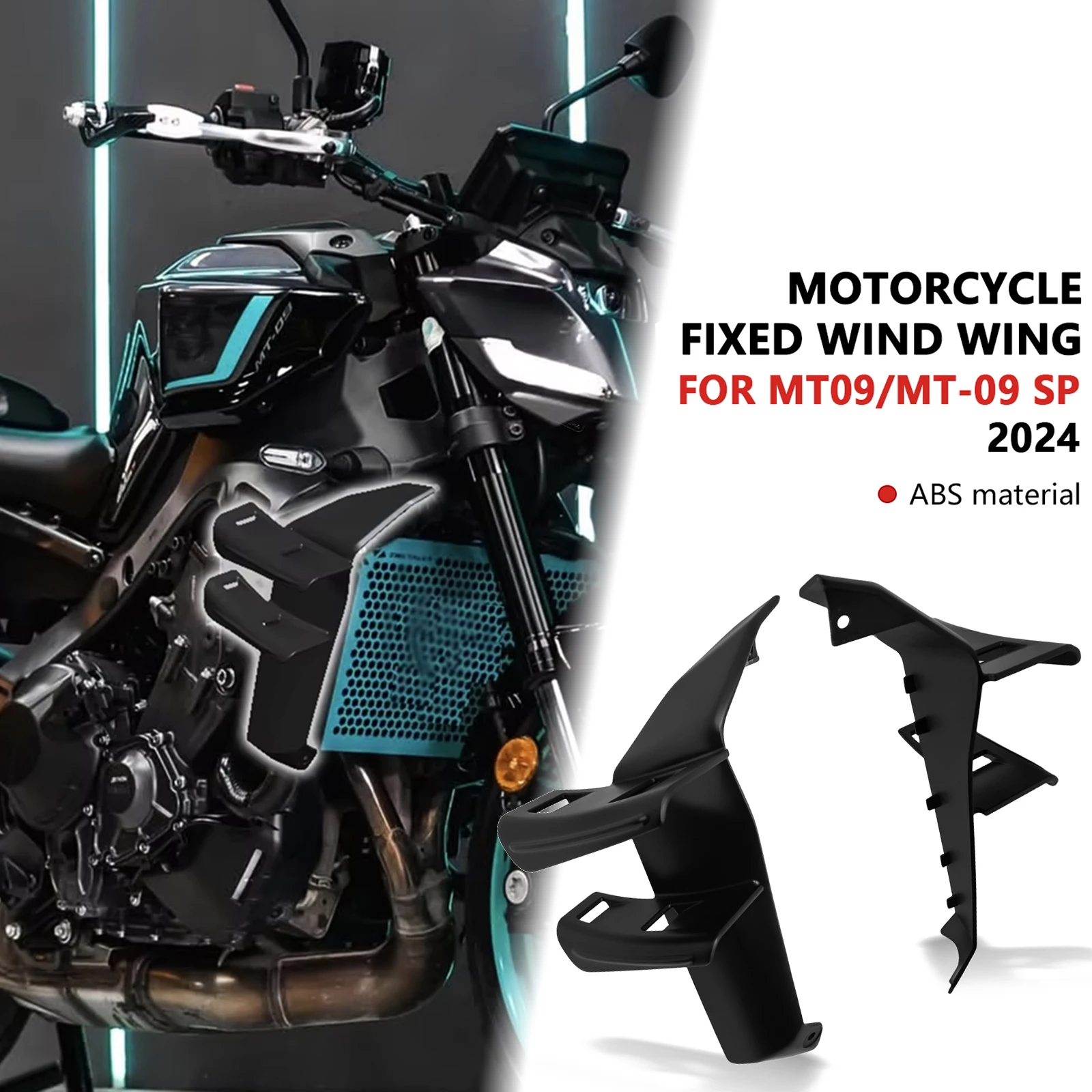 

Для MT-09 SP 2024 2025 передний спойлер, нижний спойлер MT09 2024-2025, боковое крыло, боковой спойлер, передние спойлеры, аксессуары