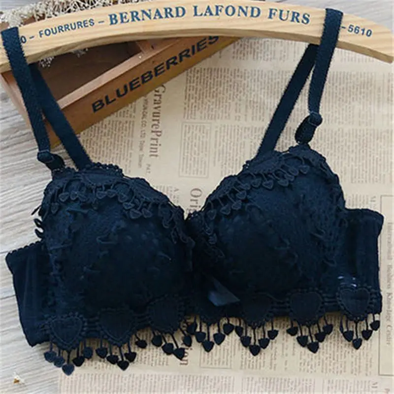 Women Sexy Bra Soft Lace Adjustable Straps Push Up Brassiere Underwire Lingerie Padded Top ropa de mujer brasieres para mujer