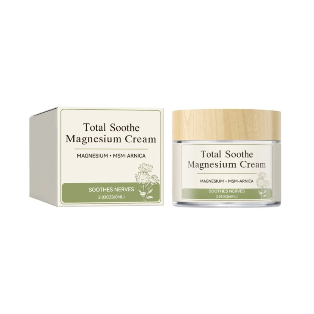 60ml Total Relief Soothing Magnesium Cream with MSM & Arnica Relief Soothing Nerve Formula Magnesium Cream Comfortable