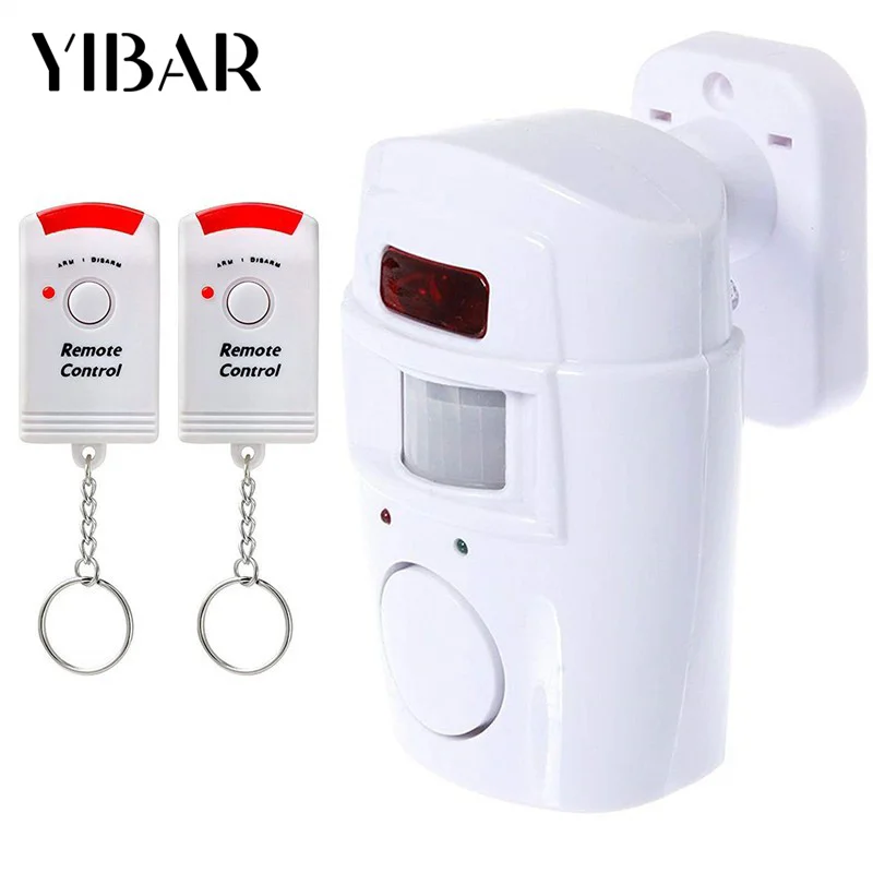 Motion Detector Alarm Battery-powered PIR Alert Infrared Sensor Alarm Home Security System For Door Shed Garage Caravan