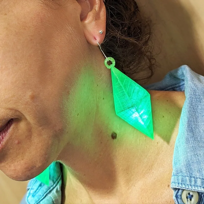 LED Diamond Earrings Kit – Cosplay Accessory for Halloween & Comic-Con Glowing Jewelry - Photographic Makeup