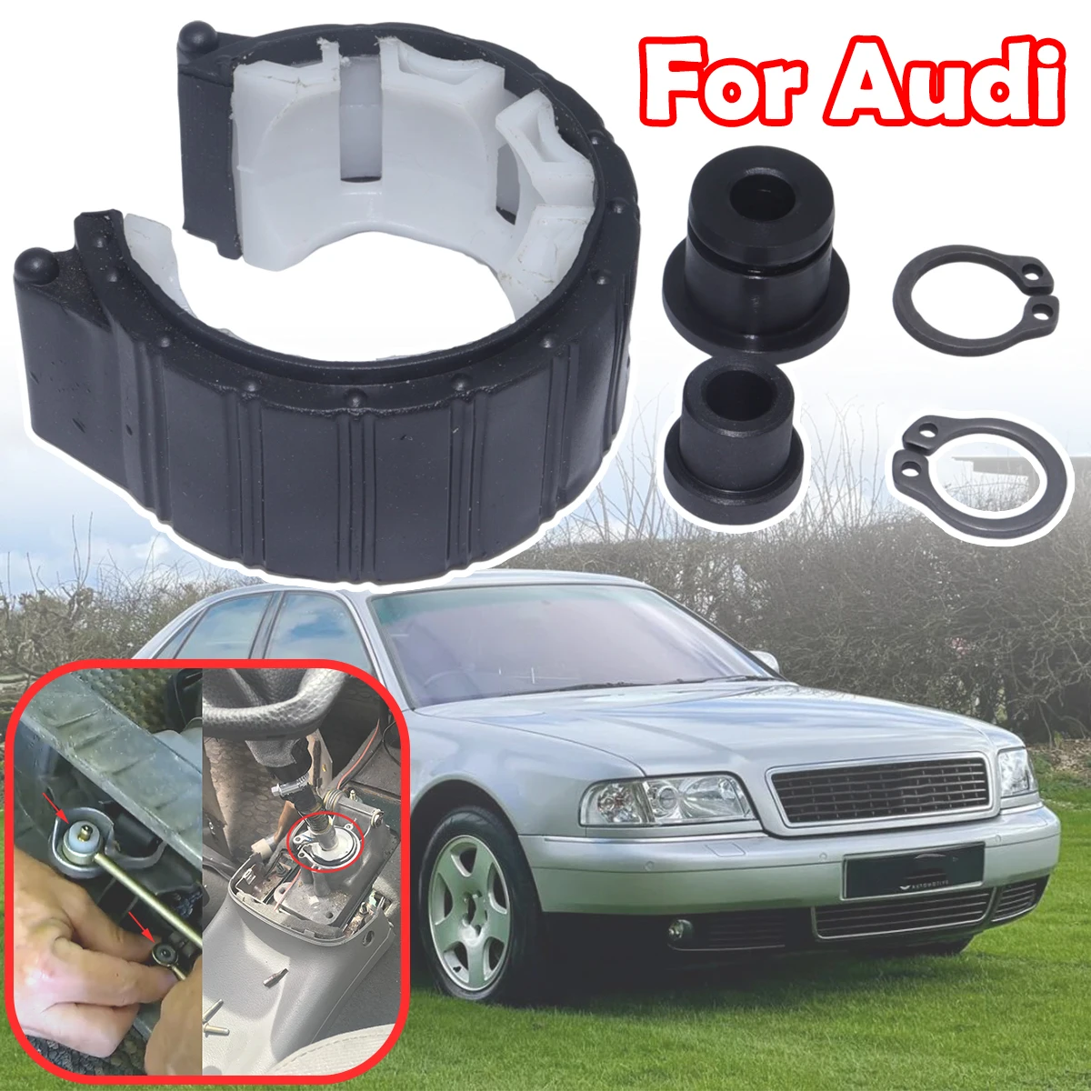 

For Audi A2 A3 8L TT Shift Cable Bushing Shifter Bearing Shell Gearstick Rod Damping Pivot Replacement Parts for Shifting Fix