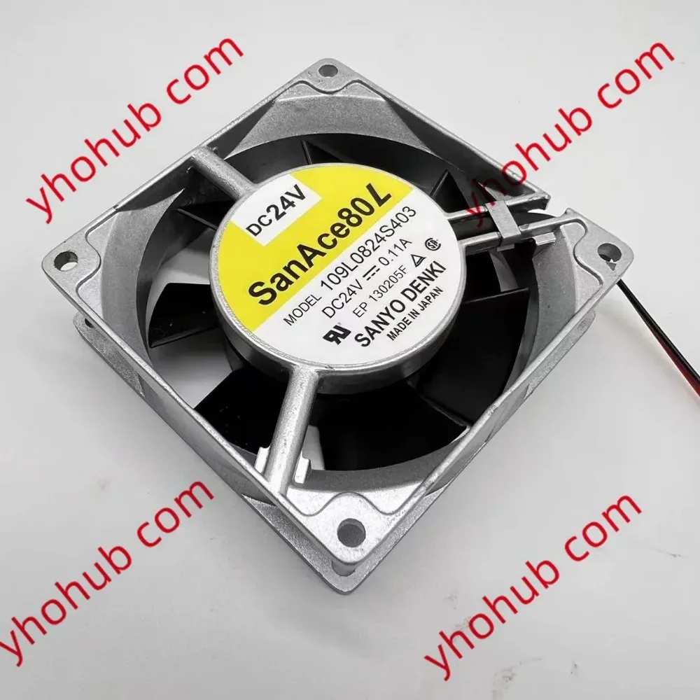

Вентилятор охлаждения Sanyo Denki 109L0824S403 DC 24V 0.11A 80x80x25мм, 2-проводной
