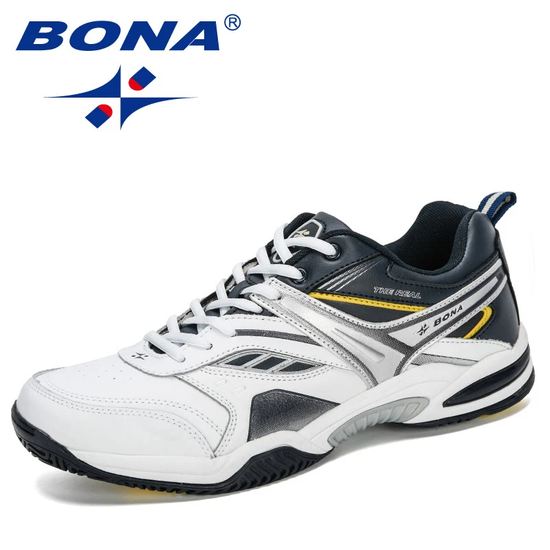 BONA New Classics Style Men Tennis Shoes Lace Up Men Sport Shoes Top Quality Comfortable Male Sneakers Shoes