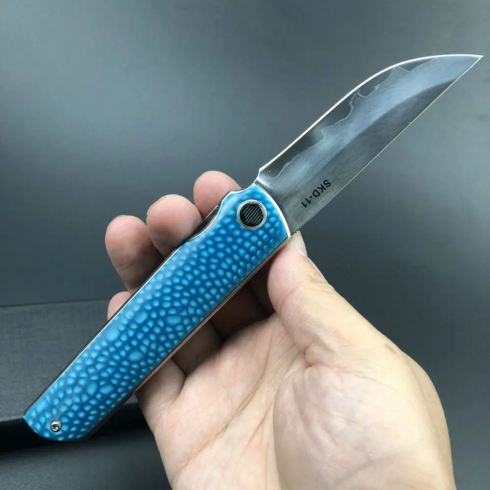 

Trskt SKD-11 Складной нож Flipper, карманный нож с шарикоподшипником, охотничьи ножи для выживания, походный нож, инструмент Edc, 61Hrc, дропшиппинг