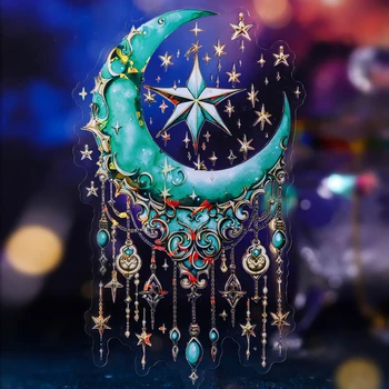 מדבקות פגז 6 סוגים חלום catcher סדרת גלקסיה השתקפות קישוט לוגו קונפטי שרטוט קוואי מדבקות kawai