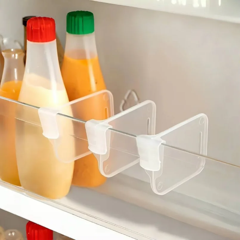

Refrigerator Side Door Sorting Partition Card Buckle Kitchen Bedroom Storage Storage Sorting Box Space Division