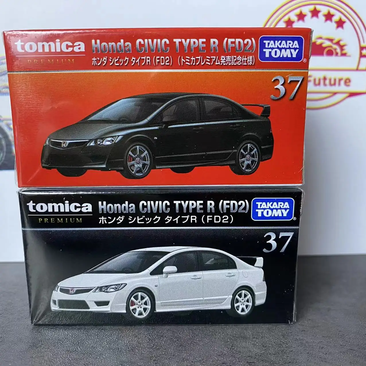 TOMY Tomica 1/64 Alloy car Model  Collection TP37 Honda Civic FD2 black box