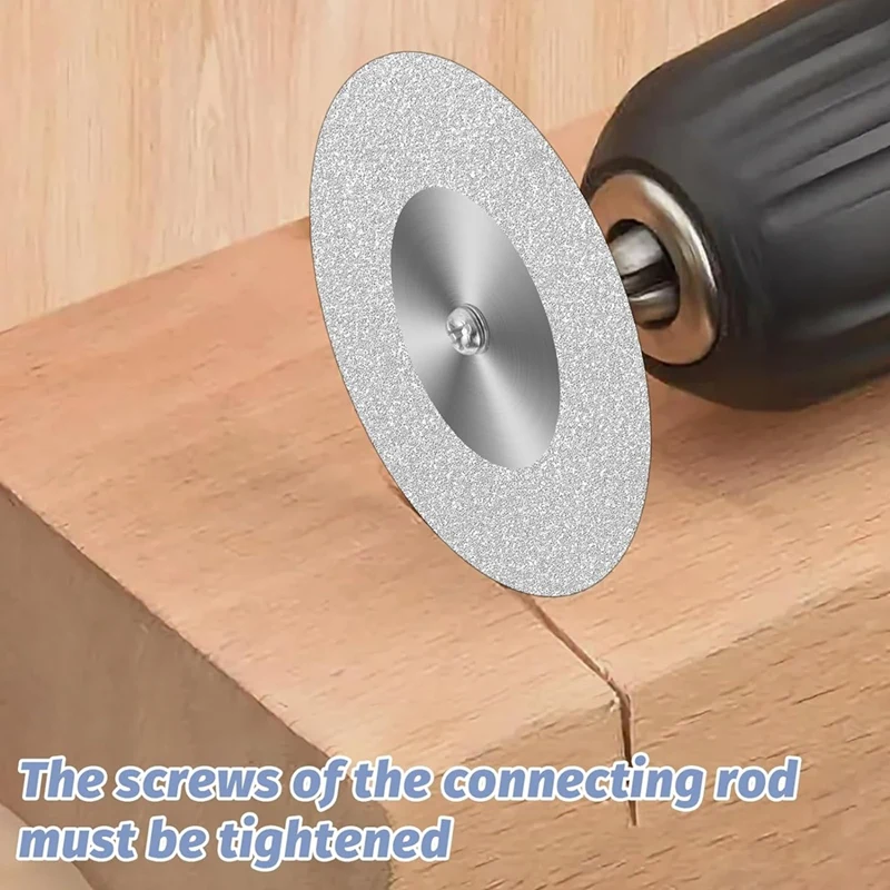 10 Pcs Glass Cutting Disc 60Mm Diamond Cutting Wheel Cut Off Wheels For Rotary Tool Drill Attachment Polishing Tiles